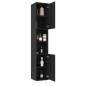 vidaXL Badezimmerschrank Schwarz 30x30x179 cm Holzwerkstoff vidaXL Badezimmerschrank Schwarz 30x30x179 cm Holzwerkstoff