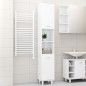vidaXL Badezimmerschrank Hochglanz-Weiß 30x30x179 cm Holzwerkstoff vidaXL Badezimmerschrank Hochglanz-Weiß 30x30x179 cm Holzwerkstoff
