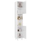 vidaXL Badezimmerschrank Hochglanz-Weiß 30x30x179 cm Holzwerkstoff vidaXL Badezimmerschrank Hochglanz-Weiß 30x30x179 cm Holzwerkstoff