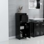 vidaXL Badezimmerschrank Schwarz 30x30x95 cm Holzwerkstoff vidaXL Badezimmerschrank Schwarz 30x30x95 cm Holzwerkstoff
