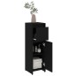 vidaXL Badezimmerschrank Schwarz 30x30x95 cm Holzwerkstoff vidaXL Badezimmerschrank Schwarz 30x30x95 cm Holzwerkstoff