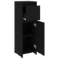 vidaXL Badezimmerschrank Schwarz 30x30x95 cm Holzwerkstoff vidaXL Badezimmerschrank Schwarz 30x30x95 cm Holzwerkstoff