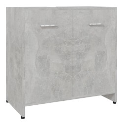 vidaXL Badezimmerschrank Betongrau 60x33x61 cm Holzwerkstoff