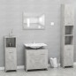 vidaXL Badezimmerschrank Betongrau 60x33x61 cm Holzwerkstoff vidaXL Badezimmerschrank Betongrau 60x33x61 cm Holzwerkstoff