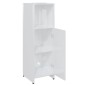 vidaXL Badezimmerschrank Hochglanz-Weiß 30x30x95 cm Holzwerkstoff vidaXL Badezimmerschrank Hochglanz-Weiß 30x30x95 cm Holzwerkstoff