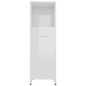 vidaXL Badezimmerschrank Hochglanz-Weiß 30x30x95 cm Holzwerkstoff vidaXL Badezimmerschrank Hochglanz-Weiß 30x30x95 cm Holzwerkstoff