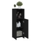 vidaXL Badezimmerschrank Schwarz 30x30x95 cm Holzwerkstoff vidaXL Badezimmerschrank Schwarz 30x30x95 cm Holzwerkstoff