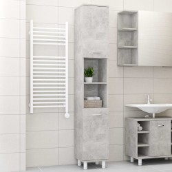 vidaXL Badezimmerschrank Betongrau 30x30x179 cm Holzwerkstoff