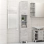 vidaXL Badezimmerschrank Betongrau 30x30x179 cm Holzwerkstoff vidaXL Badezimmerschrank Betongrau 30x30x179 cm Holzwerkstoff