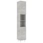 vidaXL Badezimmerschrank Betongrau 30x30x179 cm Holzwerkstoff vidaXL Badezimmerschrank Betongrau 30x30x179 cm Holzwerkstoff