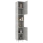 vidaXL Badezimmerschrank Betongrau 30x30x179 cm Holzwerkstoff vidaXL Badezimmerschrank Betongrau 30x30x179 cm Holzwerkstoff