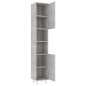 vidaXL Badezimmerschrank Betongrau 30x30x179 cm Holzwerkstoff vidaXL Badezimmerschrank Betongrau 30x30x179 cm Holzwerkstoff