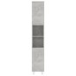 vidaXL Badezimmerschrank Betongrau 30x30x179 cm Holzwerkstoff vidaXL Badezimmerschrank Betongrau 30x30x179 cm Holzwerkstoff