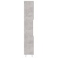 vidaXL Badezimmerschrank Betongrau 30x30x179 cm Holzwerkstoff vidaXL Badezimmerschrank Betongrau 30x30x179 cm Holzwerkstoff