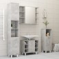 vidaXL Badezimmerschrank Betongrau 30x30x179 cm Holzwerkstoff vidaXL Badezimmerschrank Betongrau 30x30x179 cm Holzwerkstoff