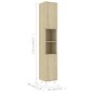 vidaXL Badezimmerschrank Sonoma-Eiche 30x30x179 cm Holzwerkstoff vidaXL Badezimmerschrank Sonoma-Eiche 30x30x179 cm Holzwerkstoff