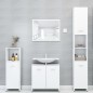 vidaXL Badezimmerschrank Weiß 30x30x183,5 cm Holzwerkstoff vidaXL Badezimmerschrank Weiß 30x30x183,5 cm Holzwerkstoff