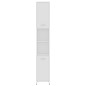 vidaXL Badezimmerschrank Weiß 30x30x183,5 cm Holzwerkstoff vidaXL Badezimmerschrank Weiß 30x30x183,5 cm Holzwerkstoff