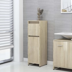vidaXL Badezimmerschrank Sonoma-Eiche 30x30x95 cm Holzwerkstoff
