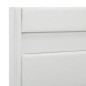 vidaXL LED-Bettgestell Weiß Kunstleder 100x200 cm vidaXL LED-Bettgestell Weiß Kunstleder 100x200 cm