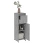 vidaXL Badezimmerschrank Betongrau 30x30x95 cm Holzwerkstoff vidaXL Badezimmerschrank Betongrau 30x30x95 cm Holzwerkstoff