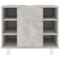 vidaXL Badezimmerschrank Betongrau 60x32x53,5 cm Holzwerkstoff vidaXL Badezimmerschrank Betongrau 60x32x53,5 cm Holzwerkstoff