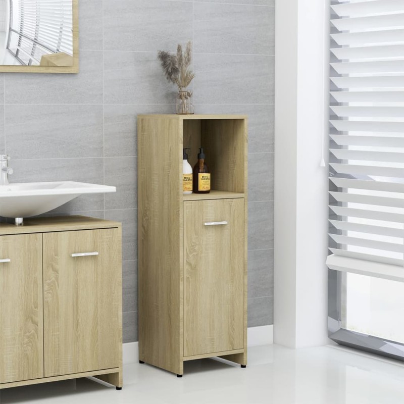 vidaXL Badezimmerschrank Sonoma-Eiche 30x30x95 cm Holzwerkstoff vidaXL Badezimmerschrank Sonoma-Eiche 30x30x95 cm Holzwerkstoff