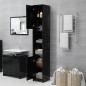 vidaXL Badezimmerschrank Schwarz 30x30x183,5 cm Holzwerkstoff vidaXL Badezimmerschrank Schwarz 30x30x183,5 cm Holzwerkstoff