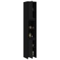 vidaXL Badezimmerschrank Schwarz 30x30x183,5 cm Holzwerkstoff vidaXL Badezimmerschrank Schwarz 30x30x183,5 cm Holzwerkstoff