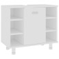vidaXL Badezimmerschrank Weiß 60x32x53,5 cm Holzwerkstoff vidaXL Badezimmerschrank Weiß 60x32x53,5 cm Holzwerkstoff