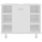 vidaXL Badezimmerschrank Weiß 60x32x53,5 cm Holzwerkstoff vidaXL Badezimmerschrank Weiß 60x32x53,5 cm Holzwerkstoff