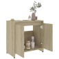 vidaXL Badezimmerschrank Sonoma-Eiche 60x33x61 cm Holzwerkstoff
