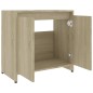 vidaXL Badezimmerschrank Sonoma-Eiche 60x33x61 cm Holzwerkstoff
