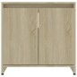 vidaXL Badezimmerschrank Sonoma-Eiche 60x33x61 cm Holzwerkstoff