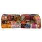 vidaXL 2-Sitzer Modularer Pouf Patchwork Stoff vidaXL 2-Sitzer Modularer Pouf Patchwork Stoff