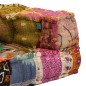 vidaXL 2-Sitzer Modularer Pouf Patchwork Stoff vidaXL 2-Sitzer Modularer Pouf Patchwork Stoff