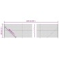 vidaXL Maschendrahtzaun mit Bodenflansch Silbern 1,8x25 m vidaXL Maschendrahtzaun mit Bodenflansch Silbern 1,8x25 m