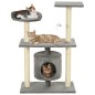 vidaXL Katzen-Kratzbaum Sisal 95 cm Grau vidaXL Katzen-Kratzbaum Sisal 95 cm Grau