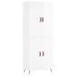 Highboard Hochglanz-Weiß 69,5x34x180 cm Holzwerkstoff Highboard Hochglanz-Weiß 69,5x34x180 cm Holzwerkstoff