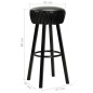 vidaXL Barhocker 2 Stk. Schwarz Kunstleder vidaXL Barhocker 2 Stk. Schwarz Kunstleder