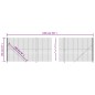 vidaXL Maschendrahtzaun mit Bodenflansch Anthrazit 1,6x10 m vidaXL Maschendrahtzaun mit Bodenflansch Anthrazit 1,6x10 m
