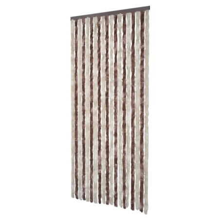 vidaXL Insektenschutz-Vorhang Beige und Hellbraun 90x220 cm Chenille