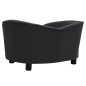 vidaXL Hundesofa Schwarz 69x49x40 cm Plüsch und Kunstleder vidaXL Hundesofa Schwarz 69x49x40 cm Plüsch und Kunstleder