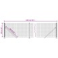 vidaXL Maschendrahtzaun mit Bodenflansch Anthrazit 1x10 m vidaXL Maschendrahtzaun mit Bodenflansch Anthrazit 1x10 m