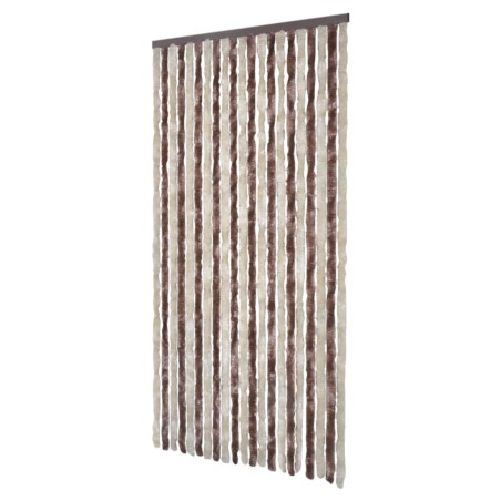 vidaXL Insektenschutz-Vorhang Beige und Hellbraun 100x220 cm Chenille