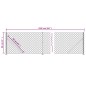 vidaXL Maschendrahtzaun mit Bodenflansch Anthrazit 0,8x25 m vidaXL Maschendrahtzaun mit Bodenflansch Anthrazit 0,8x25 m