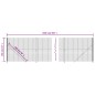 vidaXL Maschendrahtzaun mit Bodenflansch Anthrazit 1,6x25 m vidaXL Maschendrahtzaun mit Bodenflansch Anthrazit 1,6x25 m
