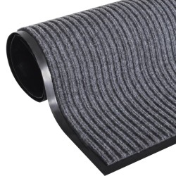 vidaXL Fußmatte PVC Grau 90x120 cm 