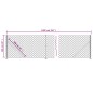 vidaXL Maschendrahtzaun mit Bodenflansch Anthrazit 1x10 m vidaXL Maschendrahtzaun mit Bodenflansch Anthrazit 1x10 m