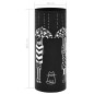 vidaXL Regenschirmständer Frauen-Design Stahl Schwarz vidaXL Regenschirmständer Frauen-Design Stahl Schwarz